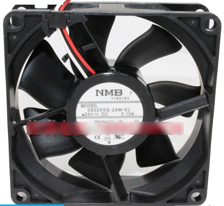 NMB 08025SS-24M-EL 24V 0.10A 3 wires Cooling Fan NMB 08025SS-24M-EL 24V 0.10A 3 wires Cooling Fan